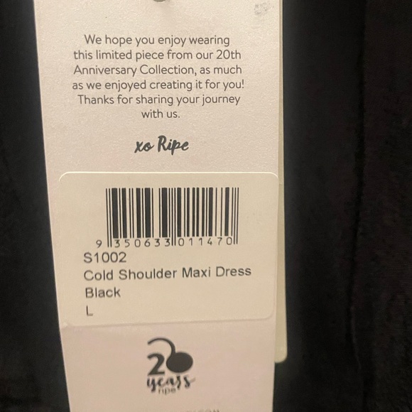 Ripe Maternity Cold Shoulder Maxi Dress 20th Anniversary Collection - Picture 6 of 8